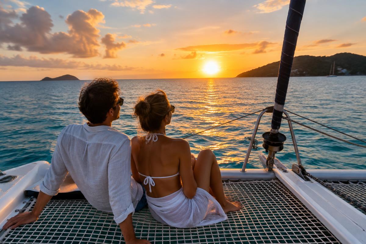 Sample Sunset Catamaran 40 — Sailing catamaran for private charter in Punta Cana